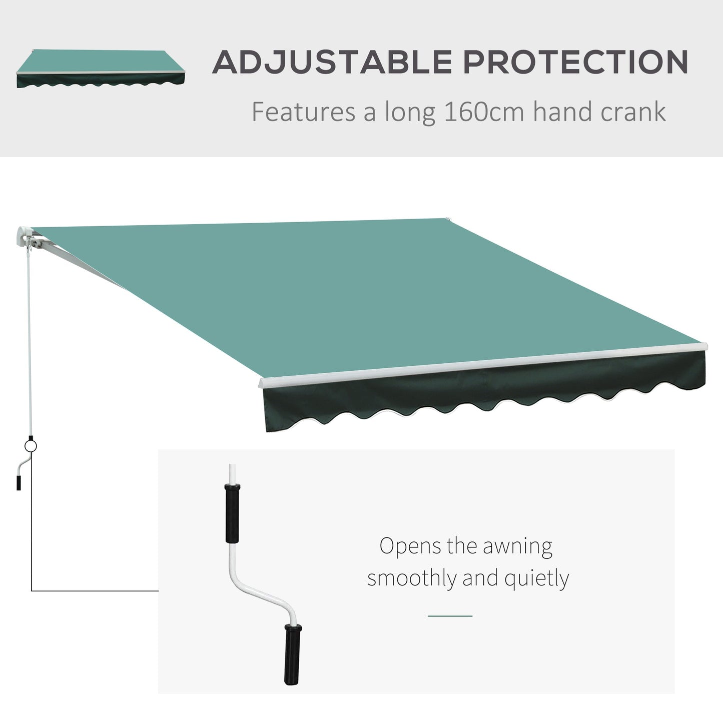 Outsunny Retractable Awning