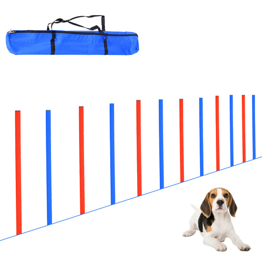 Pet Agility Set Training Play Kit Dog Hoop Poles Tunnel Obedience Equipment