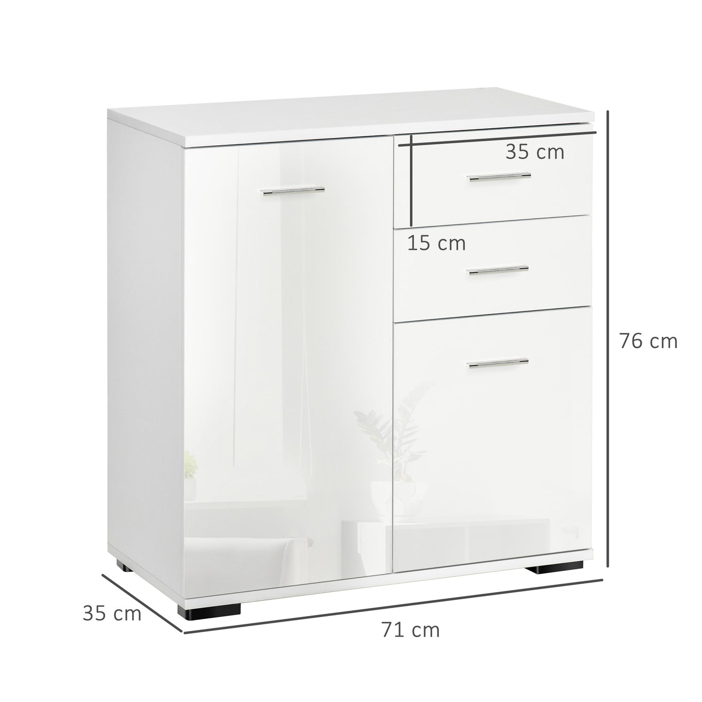 Shoe Cabinet Storage Cupboard 2-Tier Wood Tipping Bucket Modern Hall