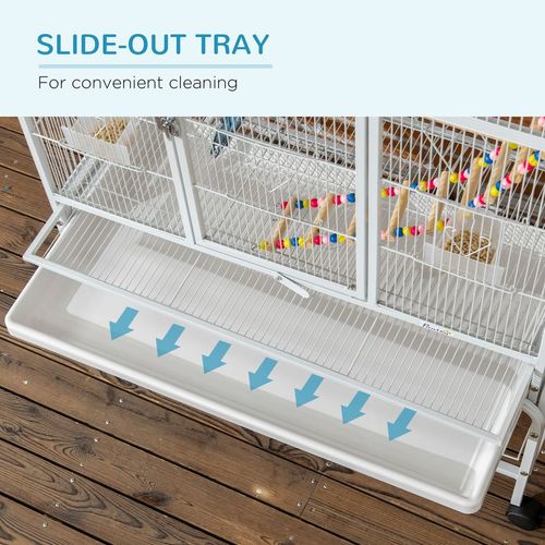 3 Tier Bird Cage W/ Stand Toy, for Canary Finch Cockatiel Parakeet Budgie