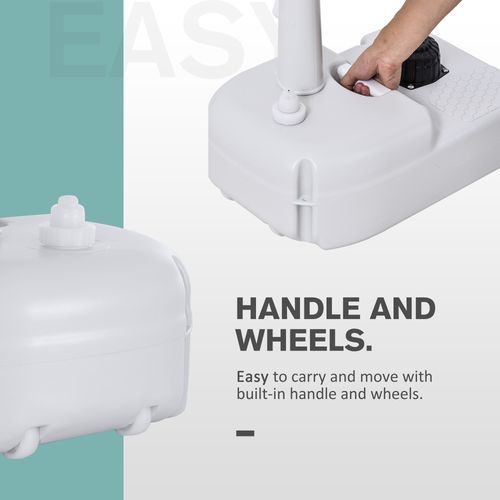 Portable Camping Sink with Towel Holder & Soap Dispenser Hand Wash Outsunny