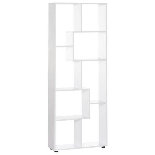 Multipurpose 8-Grid Bookshelf Decorative Shelf, Bathroom, Kitchen White