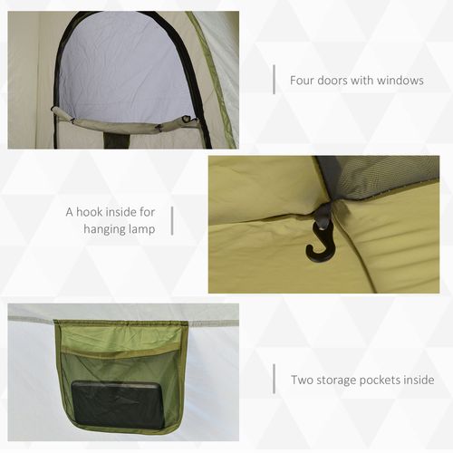 Four Man Pop Up Tent Automatic Camping Backpacking Dome Shelter Outsunny