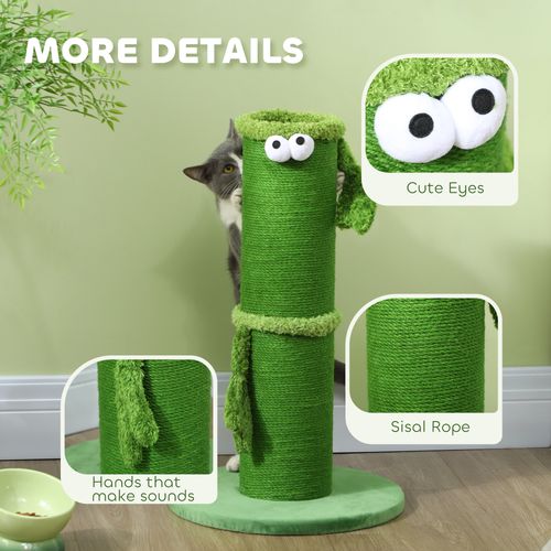 PawHut Cat Scratching Post for Indoor Cats with Sisal Rope Cover, Large Base