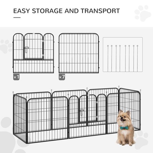 4 Sizes Pet Playpen Dog Rabbit Puppy Cage Folding Run Fence Metal Hutch