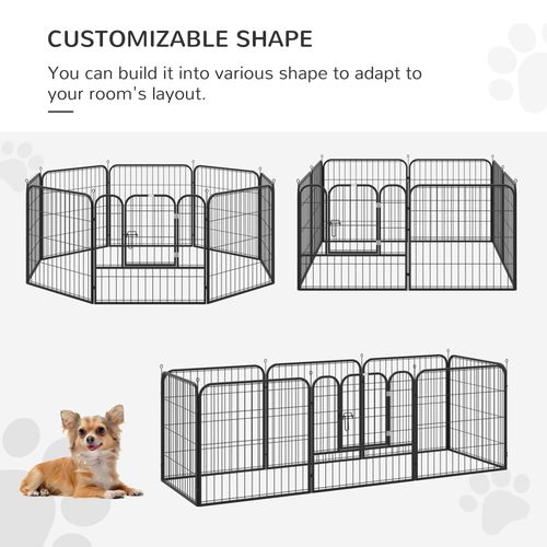 4 Sizes Pet Playpen Dog Rabbit Puppy Cage Folding Run Fence Metal Hutch