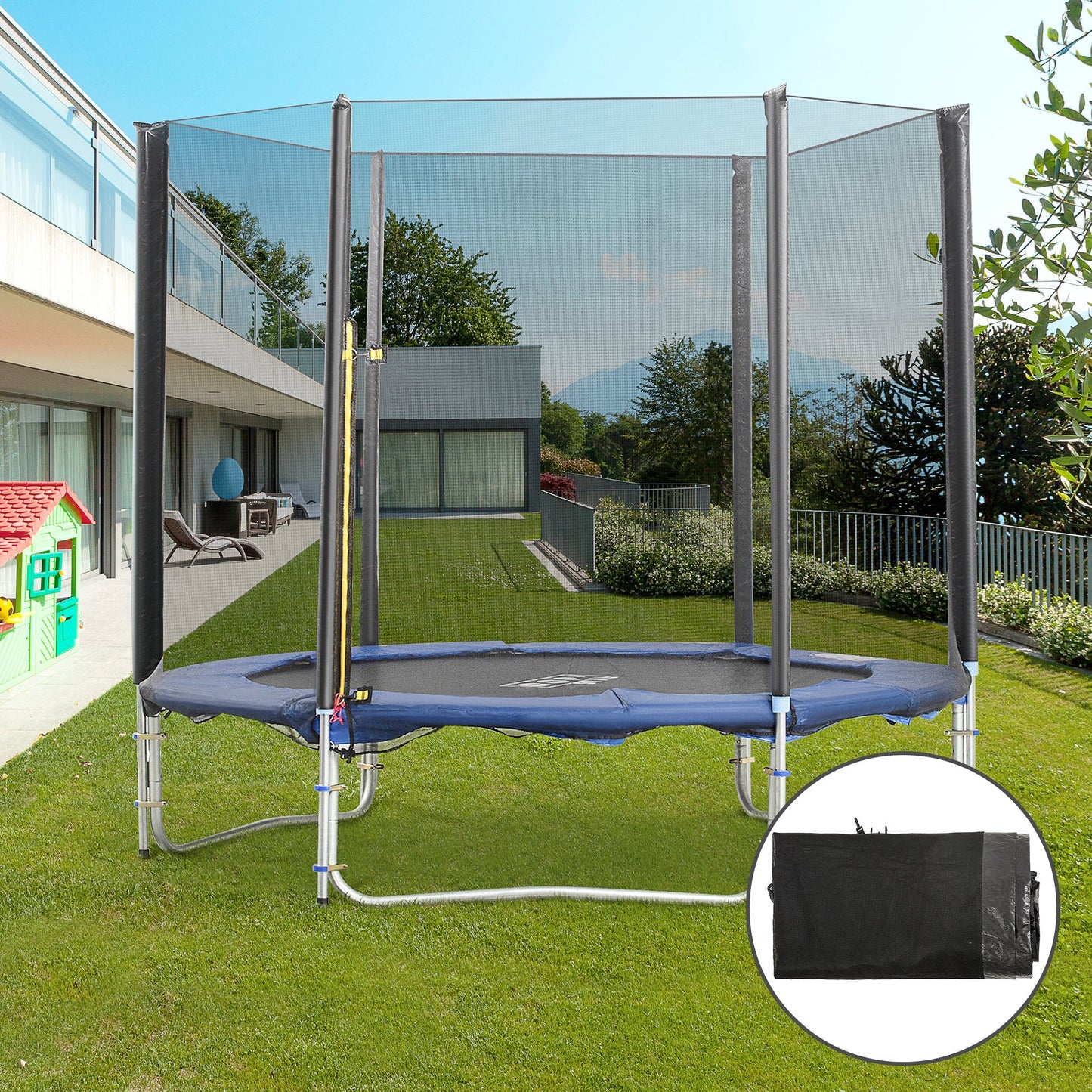 HOMCOM 8ft Trampoline Safety Net